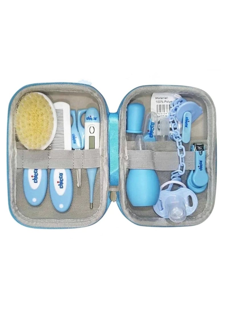 شيكو مجموعة العناية بالطفل،مجموعة العناية اليومية الأساسية للأطفال مكونة من 13 قطع مع شنطة تخزين، مجموعة أدوات الأظافر للأطفال حديثي الولادة والعناية الصحية والعناية الشخصية من شيكو - Image 1